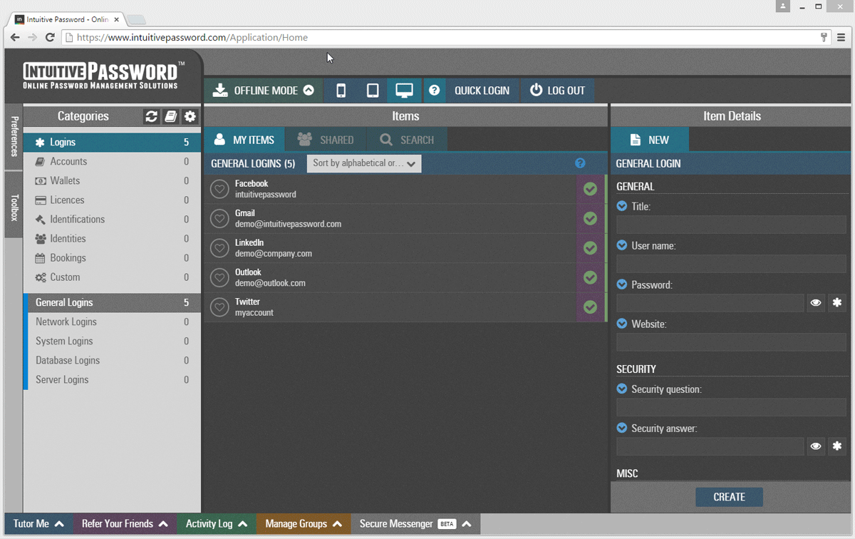 Intuitive Password | Military-Grade Password Manager Intuitive Password | Military-Grade Password Manager